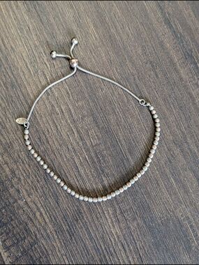 DYADEMA Italy 925 Sterling Silver Adjustable Bead Charm Silver/Bronze Bracelet